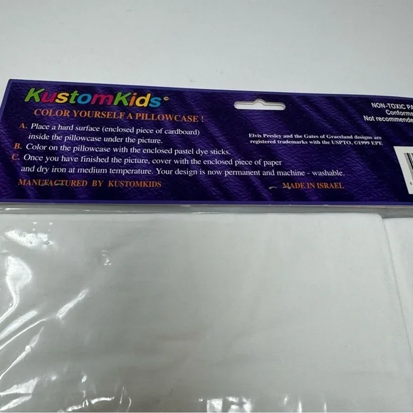 Vintage Elvis Presley Color My Dreams Pillowcase Art Kit by KustomKids NWT - Picture 7 of 8